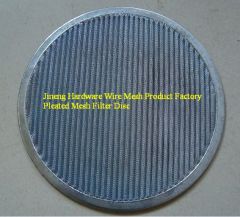 Pleated Mesh Filter Disc