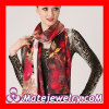 Cheap Fashion Red 100% Real Natural Silk Scarf For Women