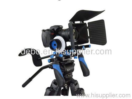 DSLR RIG CAMERA Kit - Shoulder Mount RL-02 + Follow Focus + Mattebox Filmmaker's Tool Kit For dv / hdv / dslr Camera