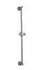 Stainless steel & brass sliding bar shower set