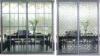 Frosted Glass Metal Room Divider, Interior Partition Sliding Doors With Aluminum Frame