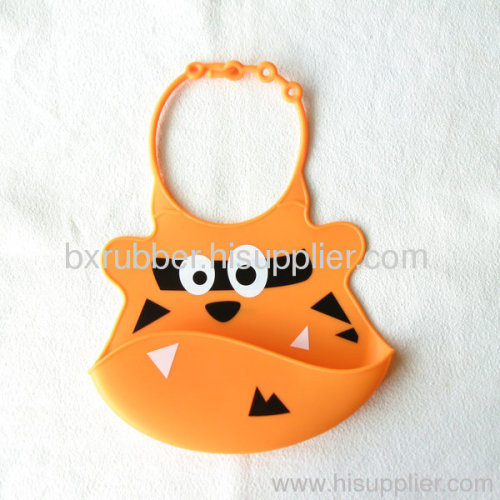 Infant bibs , silicone bibs with different animals printed