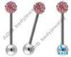 316L Surgical Steel Tongue Barbell Ferrido Ball / Tongue Piercing Jewelry With Non - Toxic