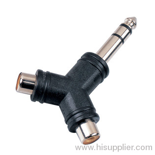 2 female and 1 male kinds of plug adaptor connector