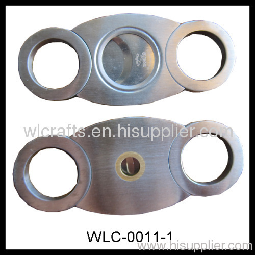 high quality stainless steel metal double blade cigar cutter