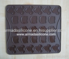new design silicone macaron decorating mat / silicone macaron sheet
