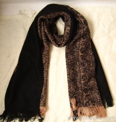 Acrylic woven winter scarf