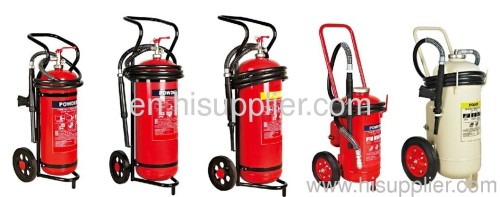 25kg CO2 trolley extinguisher,45kg powder wheeled fire extinguisher