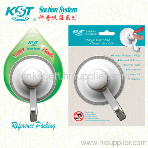 KST White Single Suction Hook