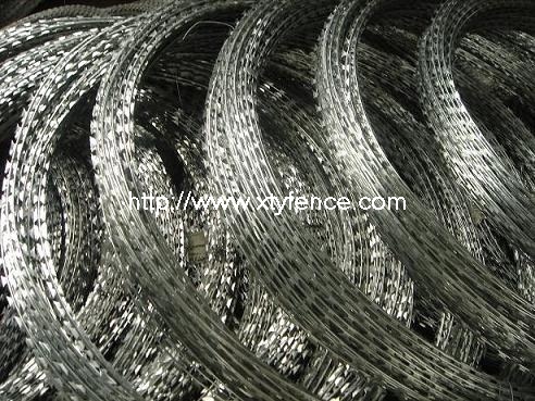 galvanized barbed razor wire