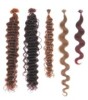 color and wavy keration hair extension