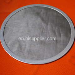 single layer mesh filter disc