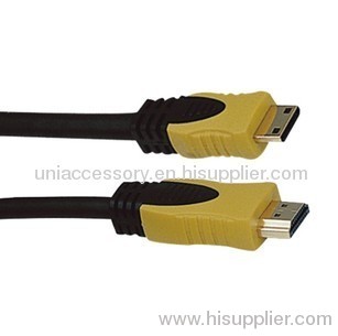 Molding Type High Speed 1080P Mini hdmi cable for CAMERA/PROJECTOR