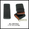 black leather cigar holder for 3 cigars