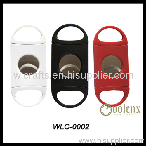 double blade plastic cigar cutter with various color