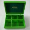 Wooden tea box, green color finished