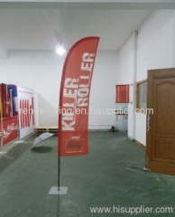 Display stand advertising flag
