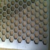 zin-coated perforated metal panel