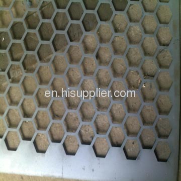zin-coated perforated metal panel