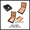 10 CT black cigar humidor with a drawer
