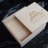 Wooden slide lid box, chocolate box