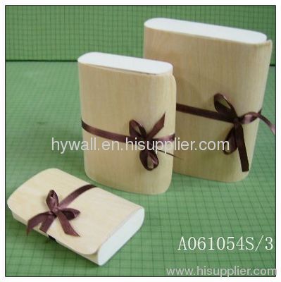 Chip Birch wood box, soft wood box, light birch wood box with ribbon