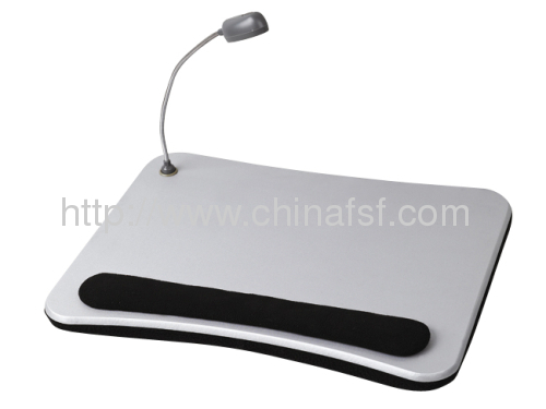 single color lap desk with cushion and light for laptop used