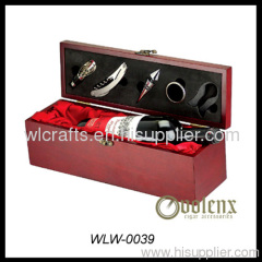 single botter wooden wine box with wine accessories for sale