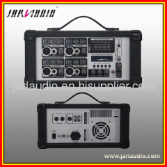 4 Channel Power Mixer with USB/LCD/SD