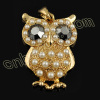 metal animal owl charm pendant wholesale from China beads factory