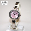 [COACH] Lady's leather strap watch 14501187 of the coach pink shell dial & signature strap