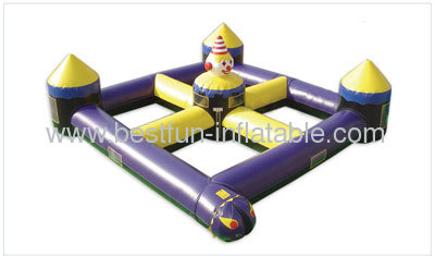 Clown Inflatable Haunted House Track Maze