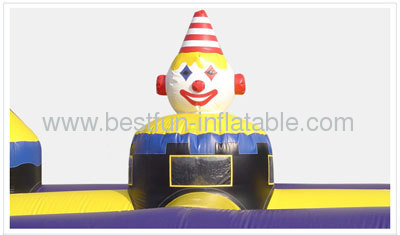 Clown Inflatable Haunted House Track Maze