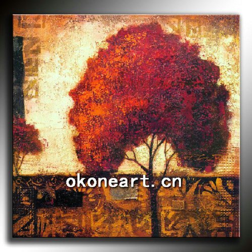 Abstract oil painting on canvas for decor
