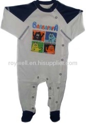 100% cotton long sleeve American neckhole baby rompers