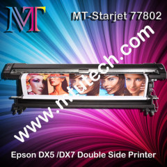 Double Side Eco Solvent Large Format Printer DX7 Head 1440dpi