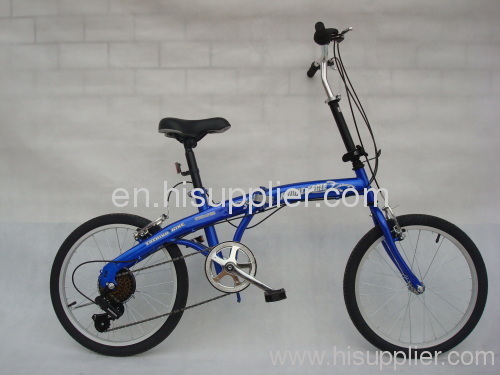 folding bicycle with powerful brake and specialized design