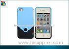 Blue, Pink, Yellow Slider Rubberied Hard Case for Iphone 4 / 4s Protective Cases OEM