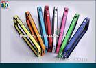 Durable Rubber Plastic 2tone Color Bumper Case For Apple Iphone 4 With Metal Button