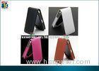 Customize Pink, Orange Foldable Flip Leather Case For Iphone 4 / 4s OEM / ODM