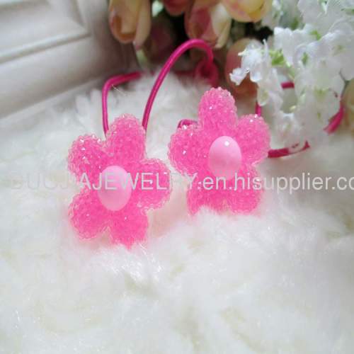 HandmadeFashionChildren Hair accessories, Children Hair ornamentDBTS1201 Flower hair Rubber Band/Hair Elastic Band