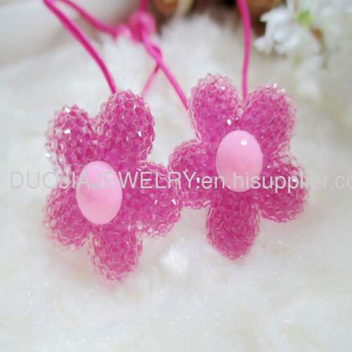 HandmadeFashionChildren Hair accessories, Children Hair ornamentDBTS1201 Flower hair Rubber Band/Hair Elastic Band