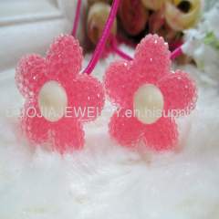 Handmade FashionChildren Hair accessories, Children Hair ornament DBTS1201 Flower hair Rubber Band/Hair Elastic Band