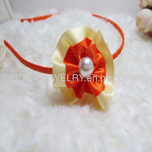 Children Hair accessories, Children Hair ornamentFG1201 Flower hair band with pearl