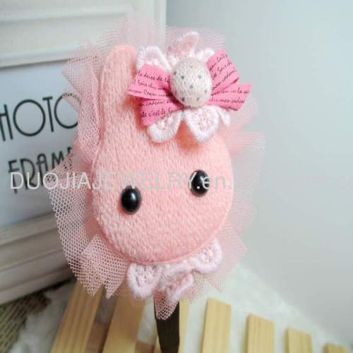 HandmadeFashion new type Children Hair accessories, Children Hair ornamentFG1209 Lovely Rabbit Head hair band 