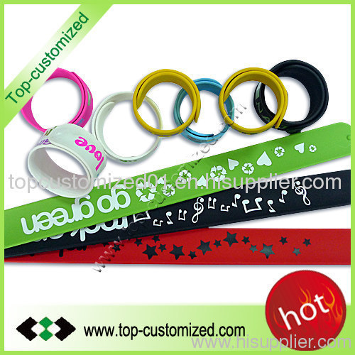 Silicone Slap Wrist Bands