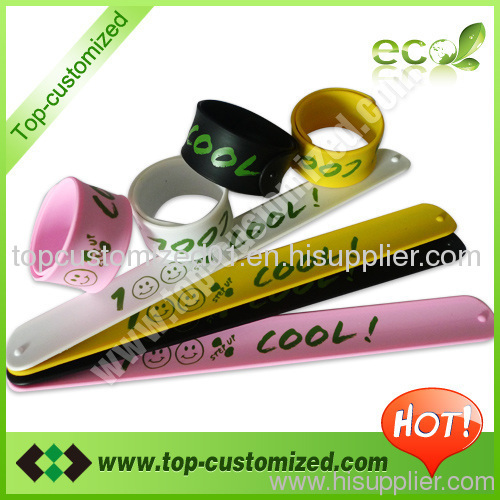 Wholesale silicone slap wristband