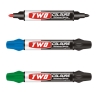 Double-headed whiteboard marker with 2 colors WB-8801