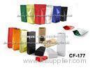 Coloful Food Grade Stand Up Zipper Pouch, Priting Side Gusset Coffee Packaging Bags