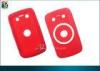 Red Camera Silicon Gel Case With Rubberized Coating for Blackberry Bold 9900